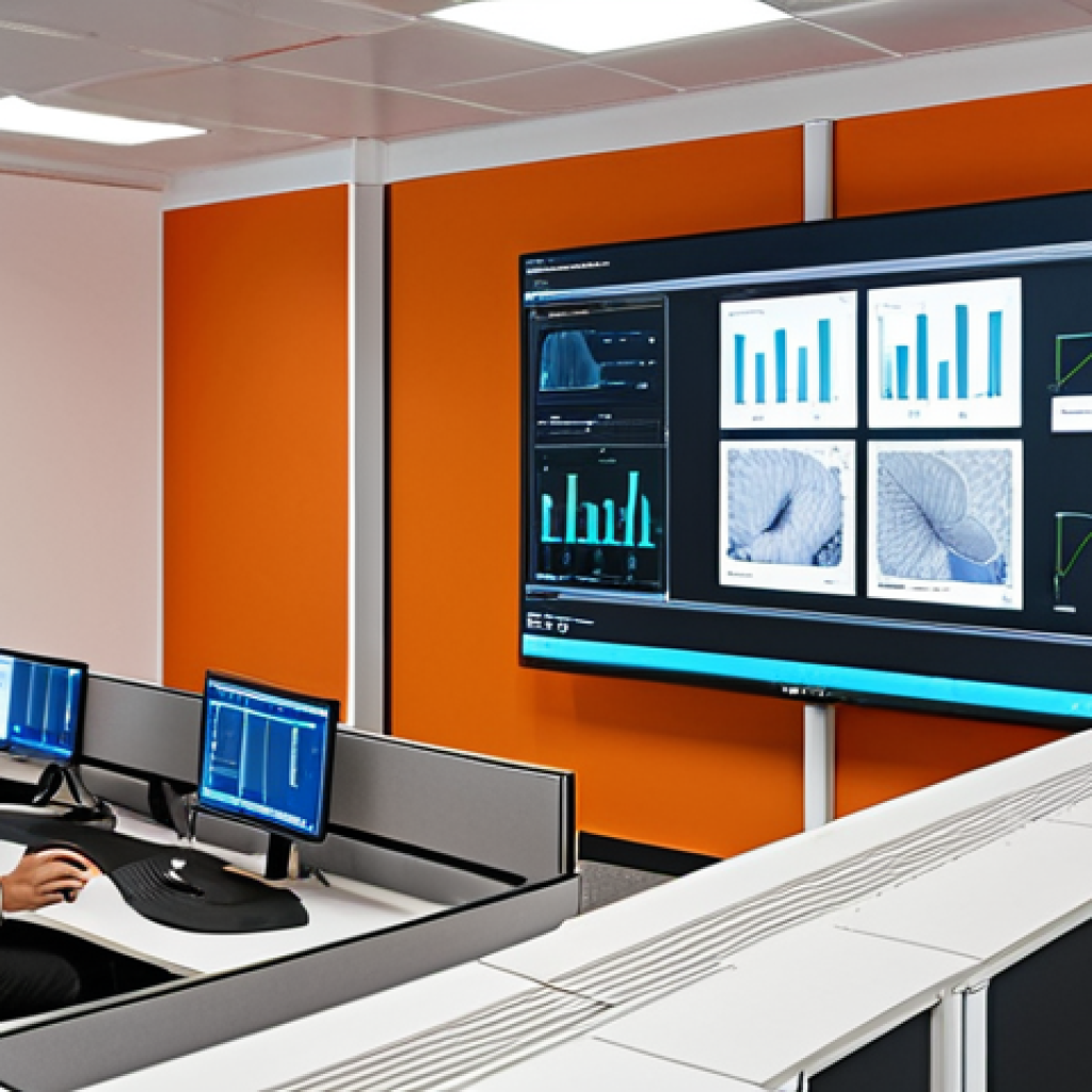 **

> Modern office space. Acoustic analysis software displayed on a large screen. Architects examining the results, discussing optimal placement of sound-absorbing panels and sustainable materials. Focus on improving speech intelligibility and reducing noise.

**